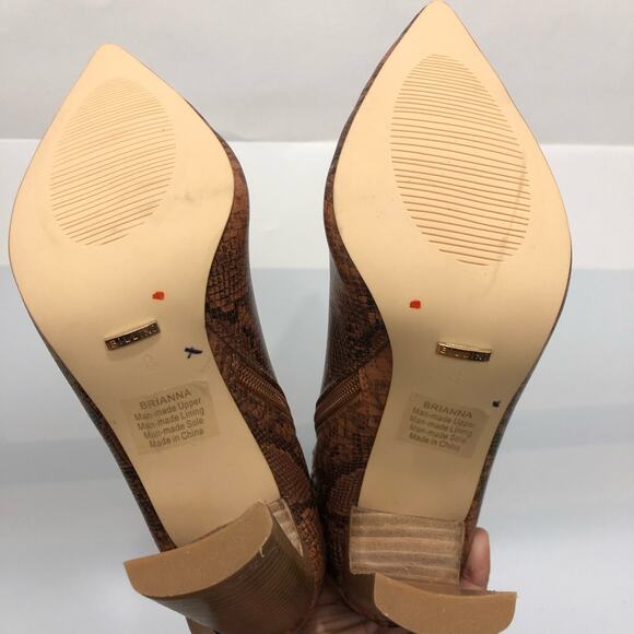 Billini Dare You To Try Heeled Snake Print Knee High Boots Multicolor Size 8 - Picture 10 of 10